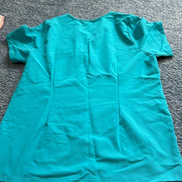 Mandala One Pocket scrub Top Teal - Picture 4 of 4